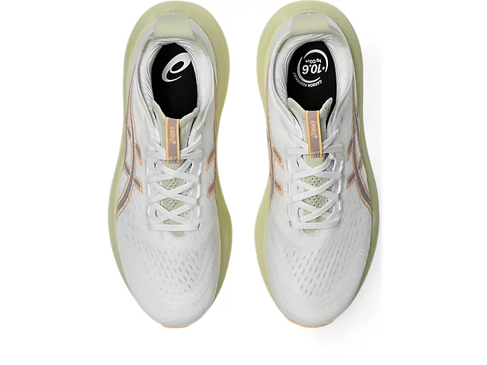 ASICS Men Gel-Nimbus 27 Wide - White / Fawn