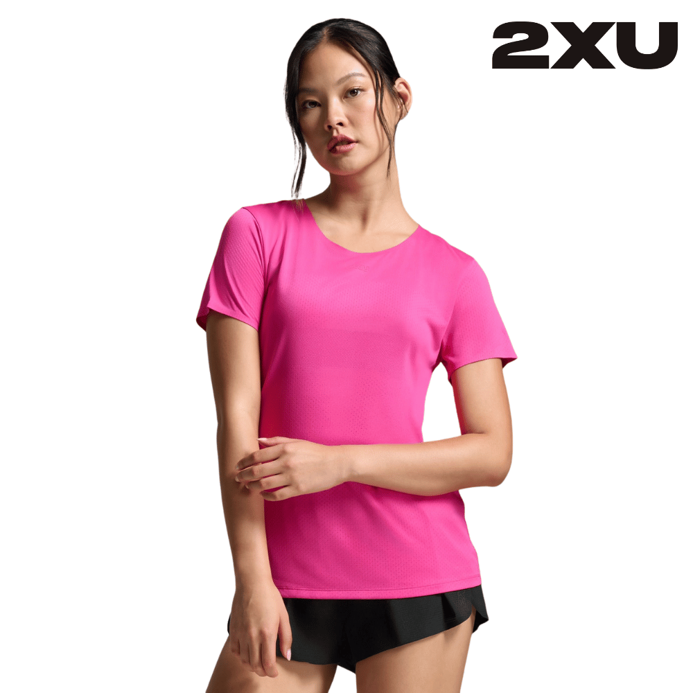 2XU Women Light Speed Tech Tee - Fuchsia / Fuchsia Reflective