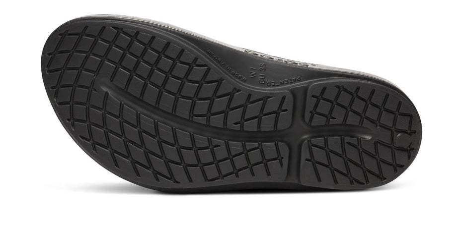 OOFOS Women OOmega Luxe Sandal - Titanium Mirror