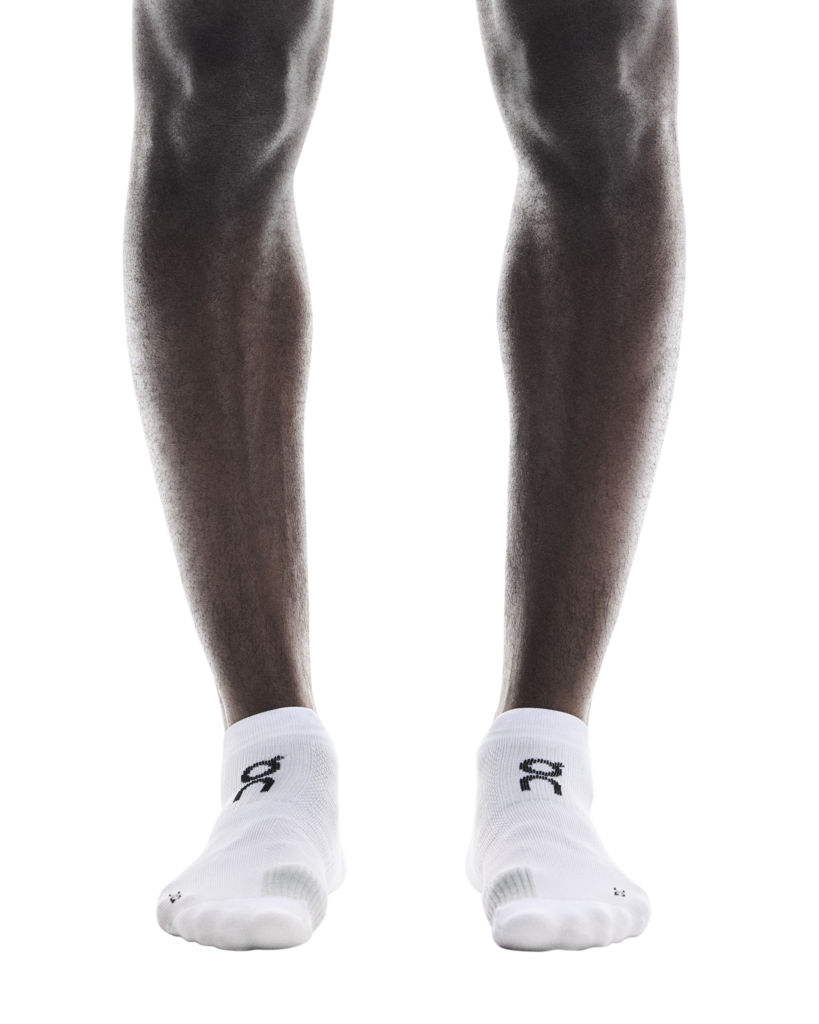 On Unisex Performance Run Sock Low - White / Glacier