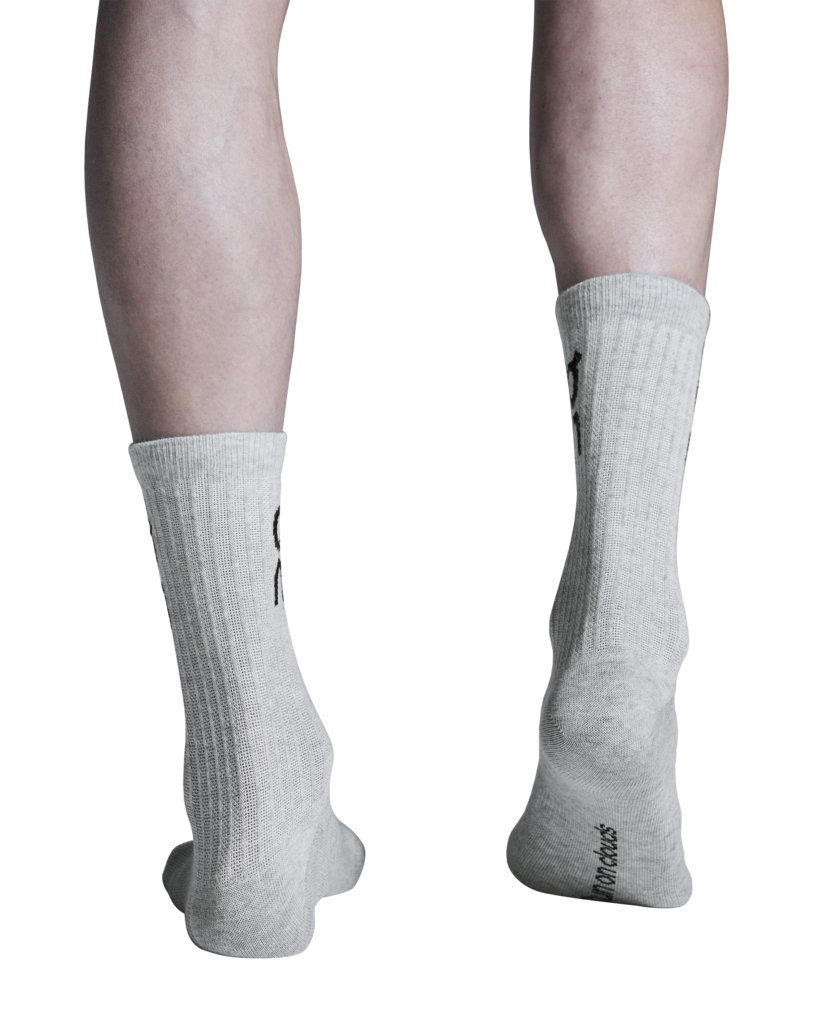 On Unisex Logo Sock High 3-Pack - Heather Gray