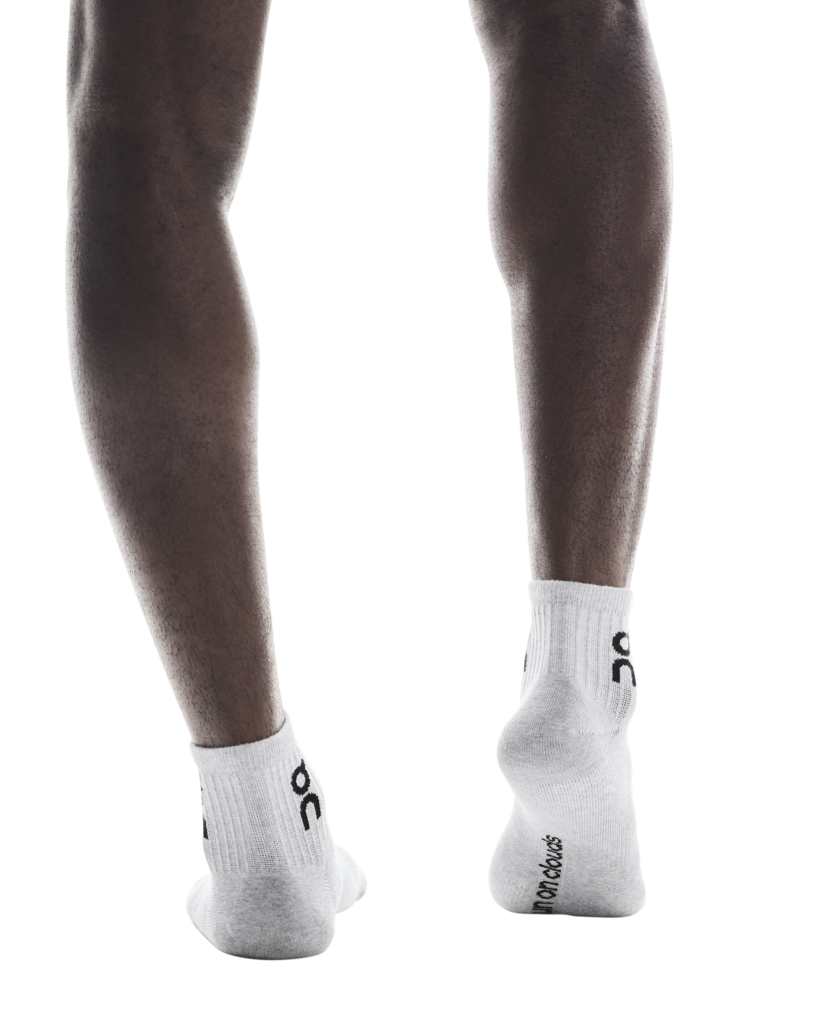 On Unisex Logo Sock Mid 3-Pack - Heather Gray