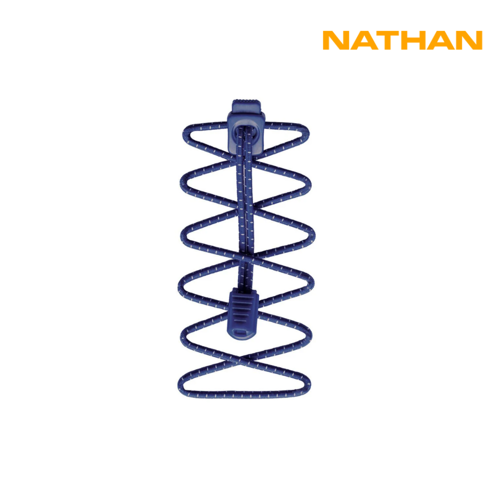 Nathan Sports Run Laces - Surf The Web Blue