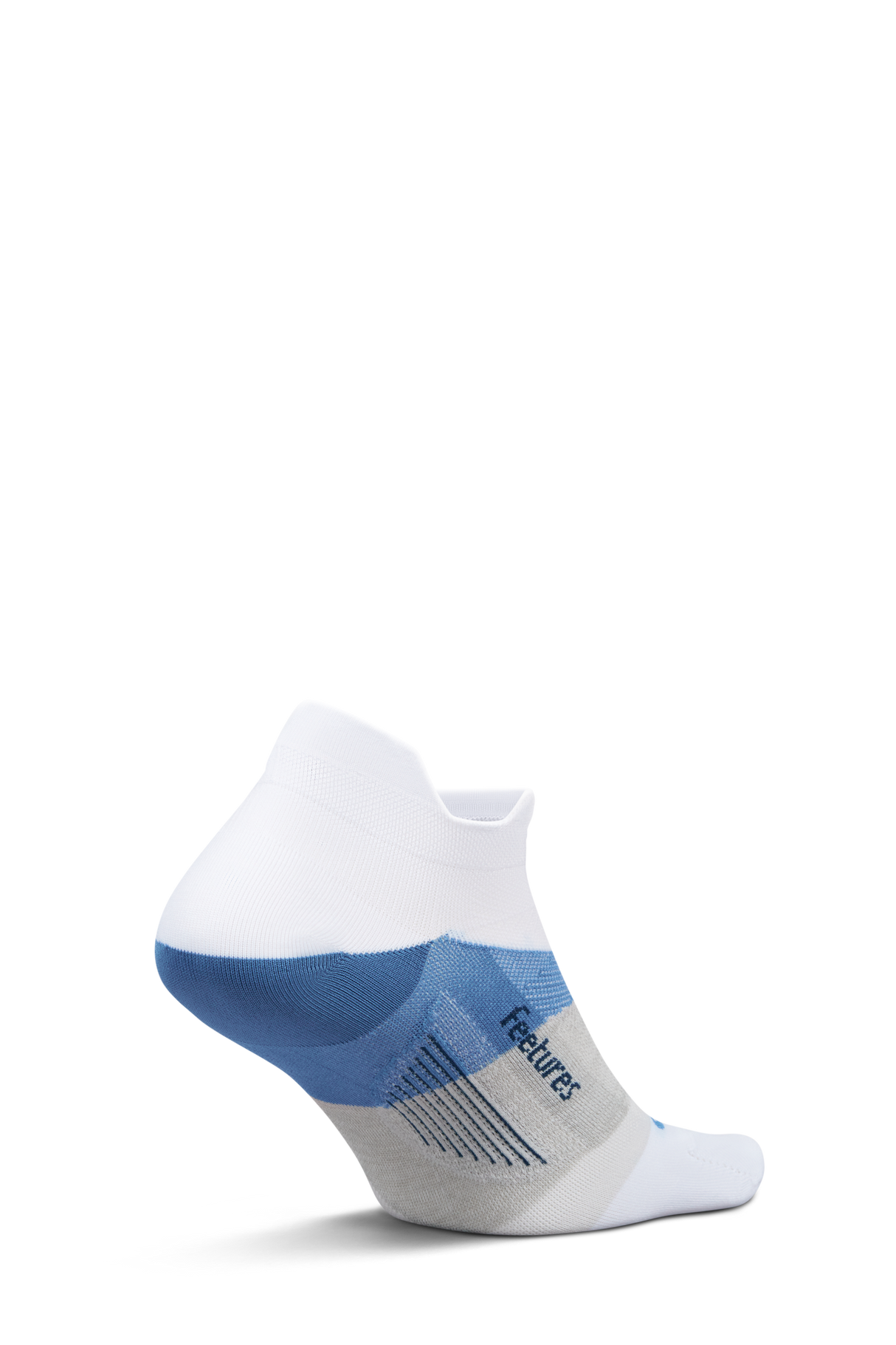 Feetures Active Elite Ultra Light Cushion No Show Tab - White Tide