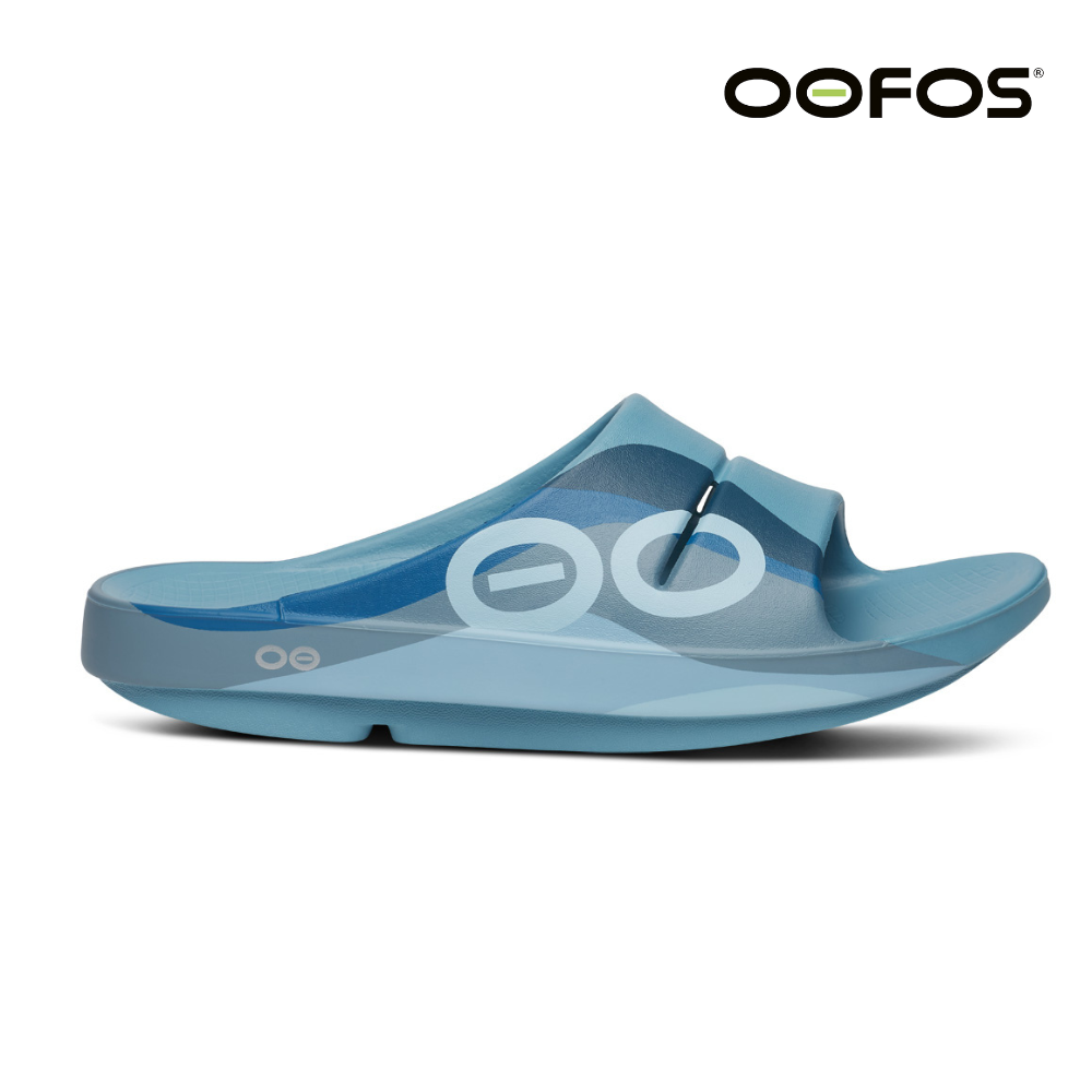 OOFOS Unisex Ooahh Sport - Ocean Blue Wave