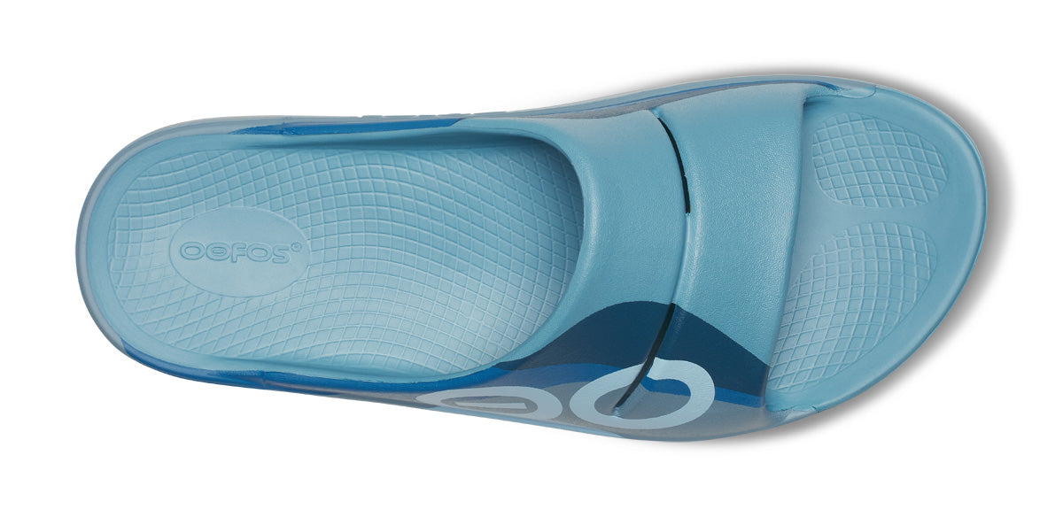 OOFOS Unisex Ooahh Sport - Ocean Blue Wave