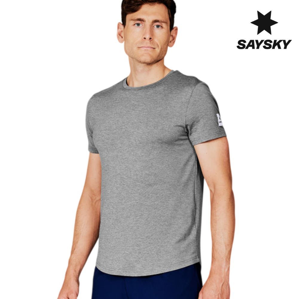 SAYSKY Men Clean Pace T-Shirt - Grey