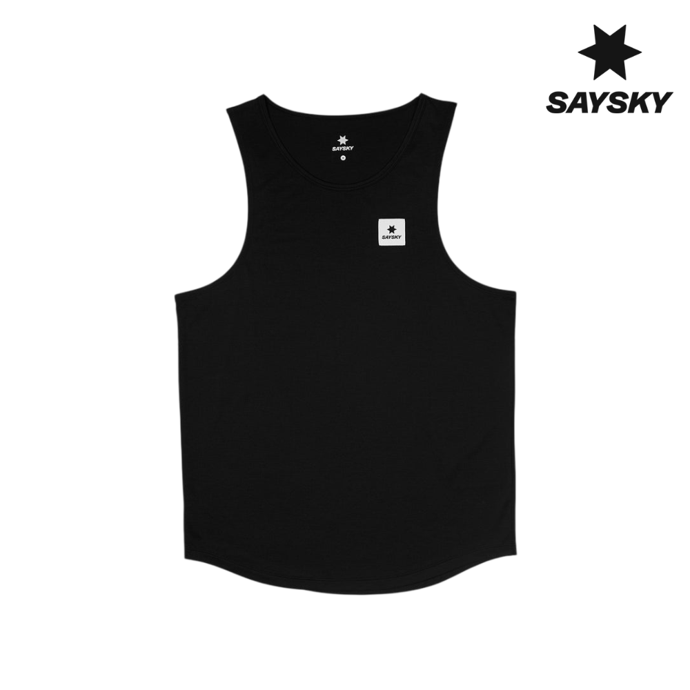 SAYSKY Men Clean Combat Pro Singlet - Black