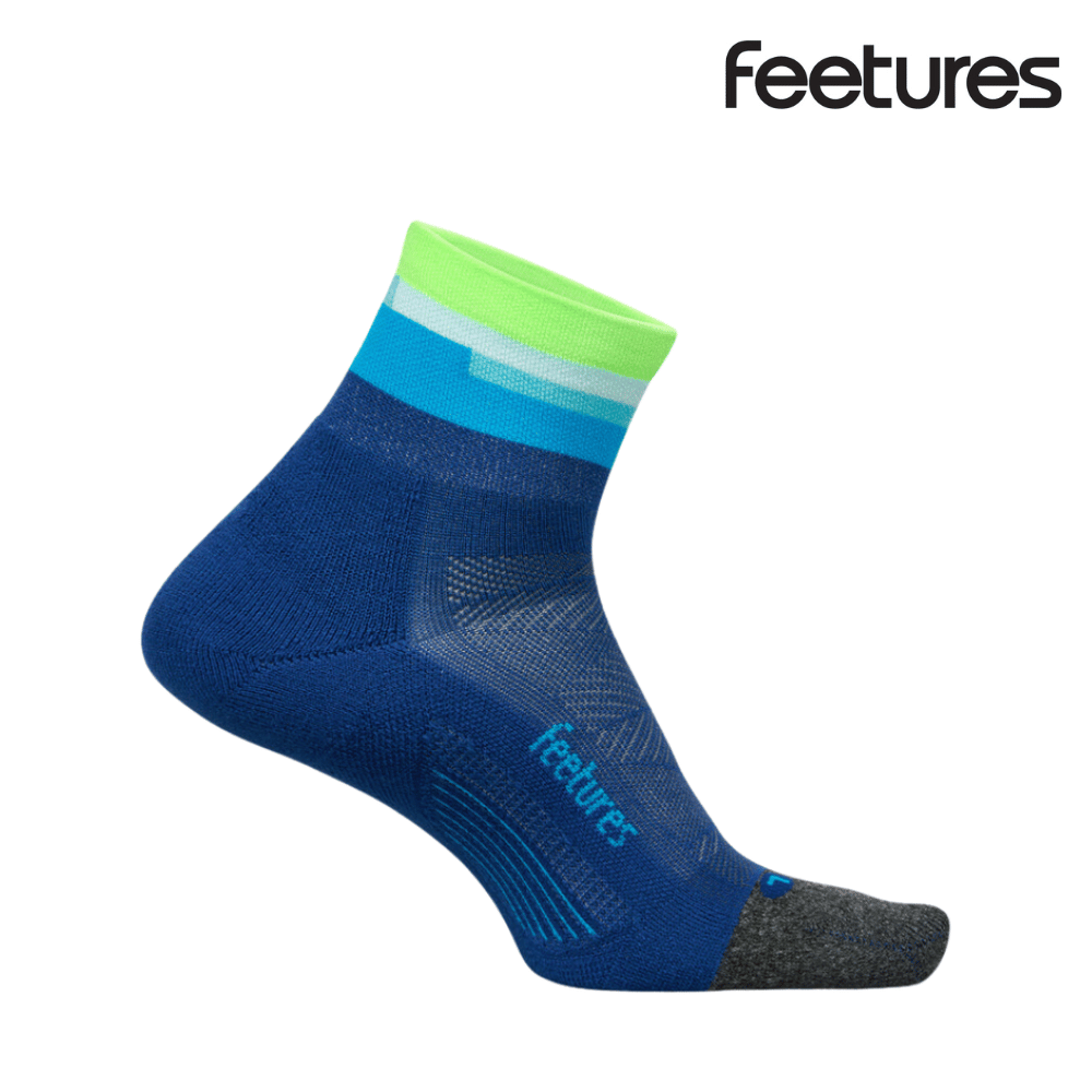 Feetures Active Elite Ultra Light Cushion Quarter - Surfboard Blue
