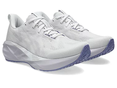 ASICS Women Novablast 5 Wide - White / Lilac Hint
