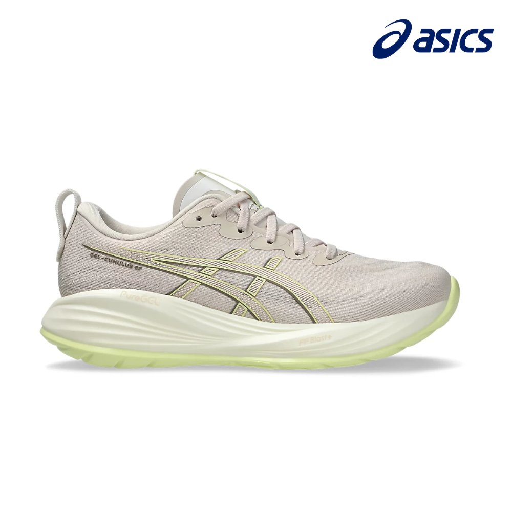 ASICS Women Gel-Cumulus 27 - Mineral Beige / Huddle Yellow Wide