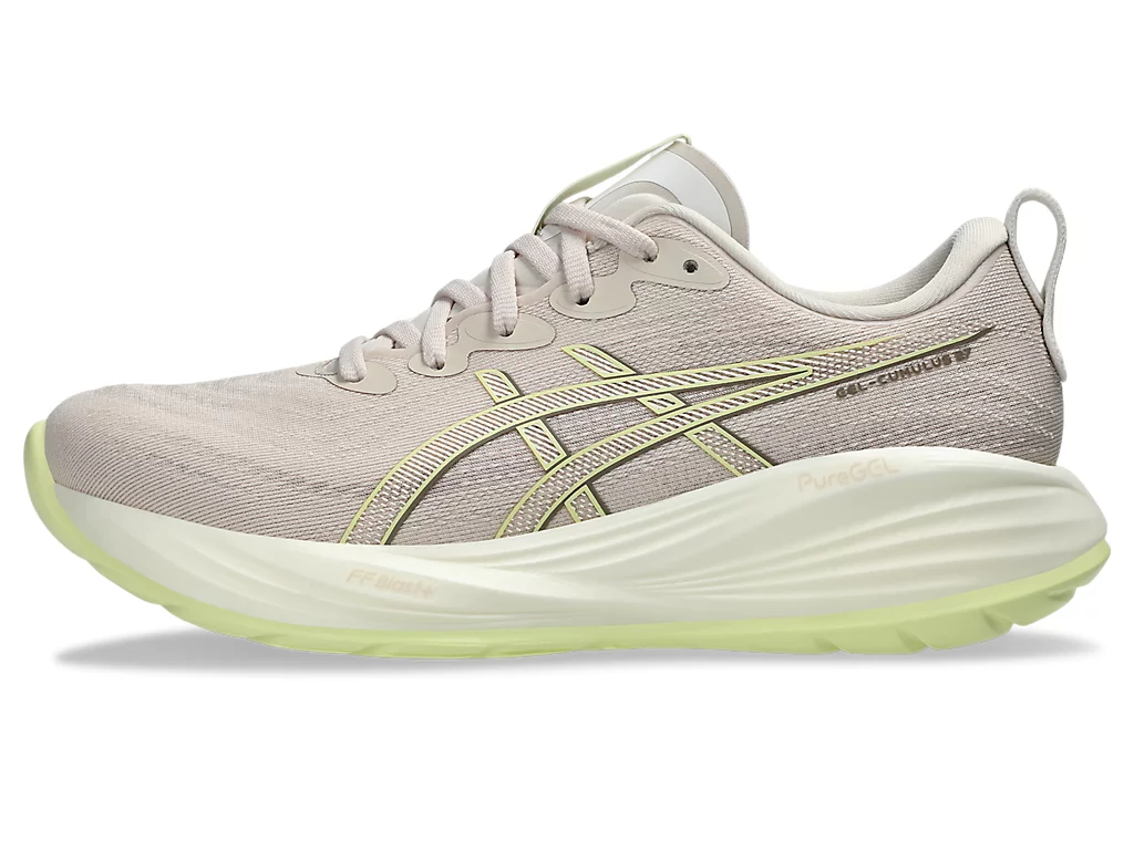ASICS Women Gel-Cumulus 27 - Mineral Beige / Huddle Yellow Wide