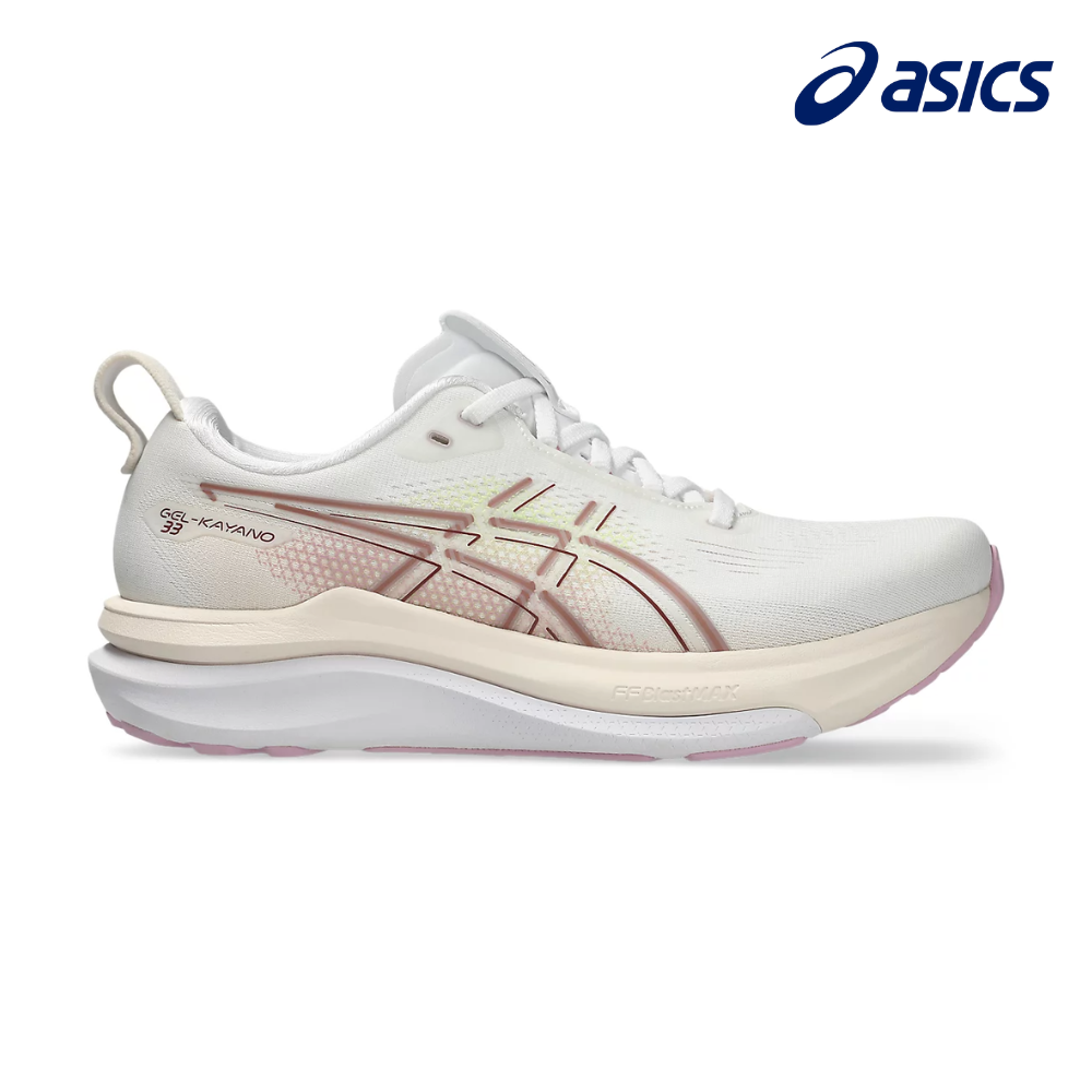 ASICS Women Gel-Kayano 33 Wide - White / Hazy Lilac