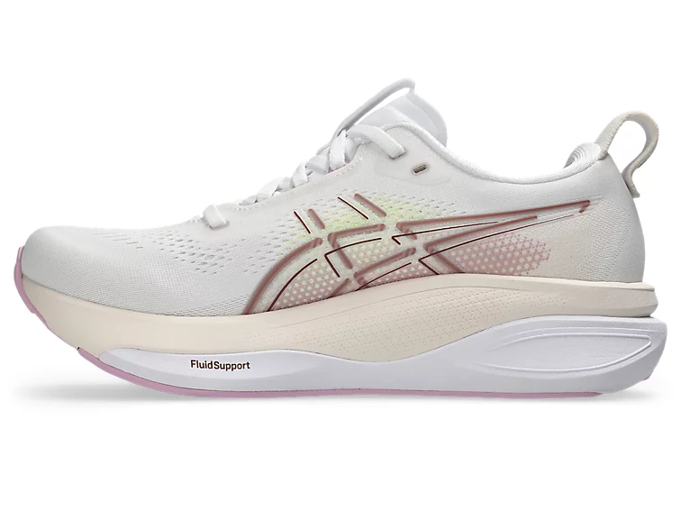 ASICS Women Gel-Kayano 33 Wide - White / Hazy Lilac