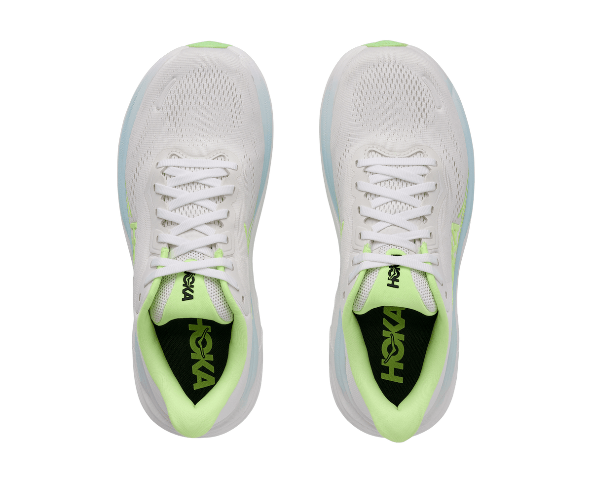 HOKA Women Clifton 11 Wide - Frost / Neon Yuzu
