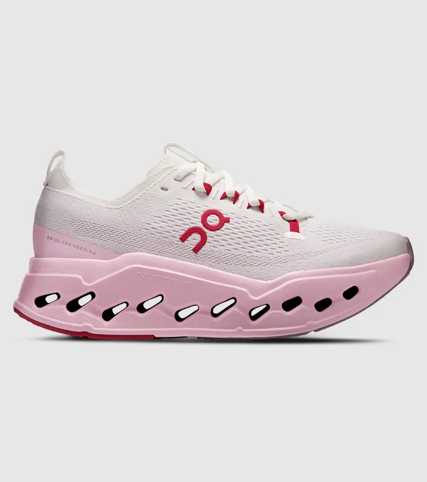 On Women Cloudsurfer Max - Ivory / Peony