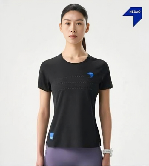 NEDAO Women Qiflow Running T-Shirt 5.0 - Black