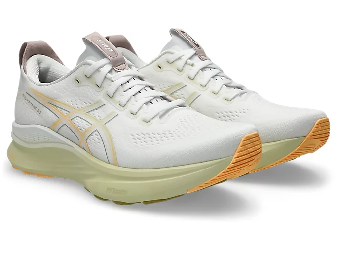 ASICS Men Gel-Kayano 32 Wide - White / Orange Glow