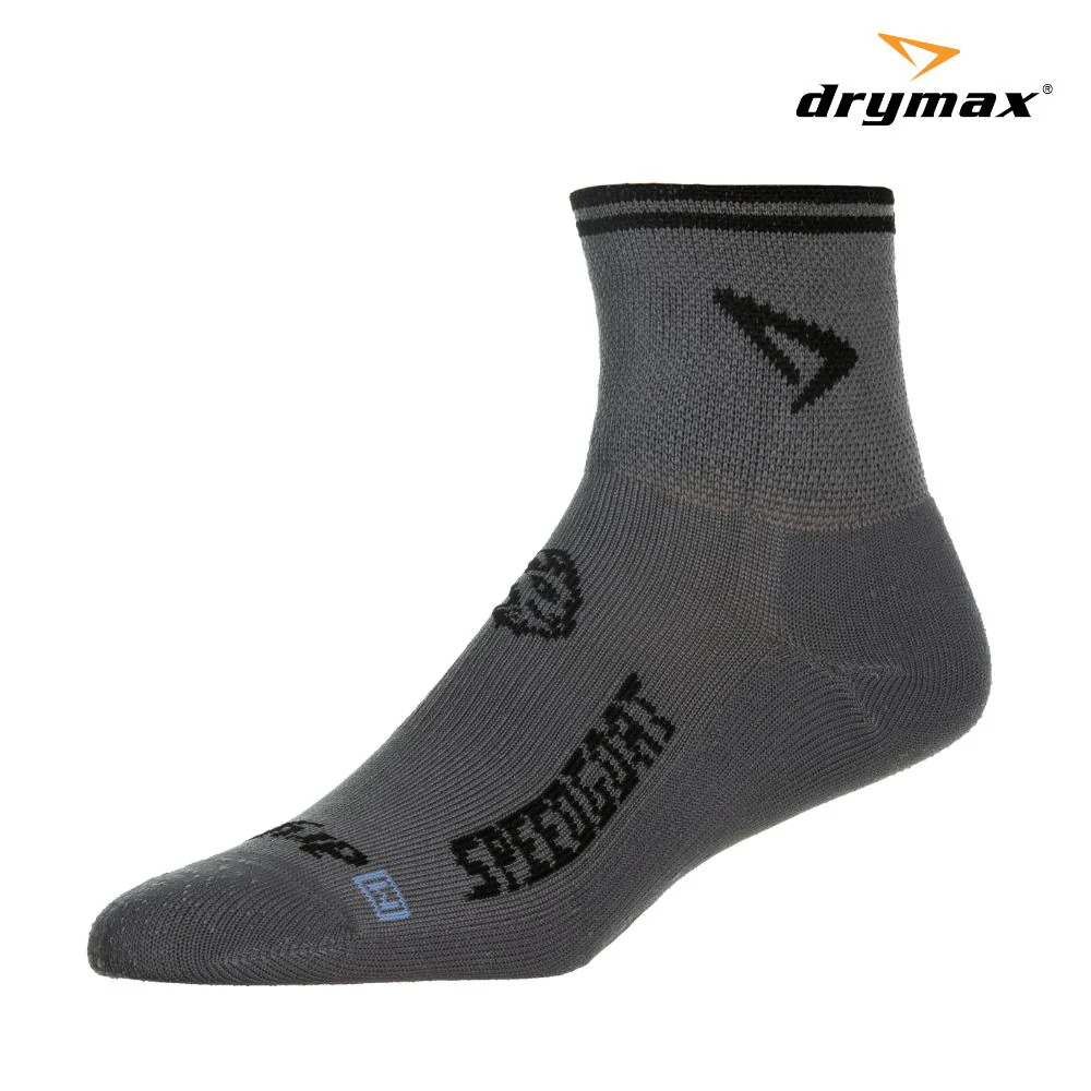 Drymax Lite Trail Running 1/4 Crew - Dark Gray / Black