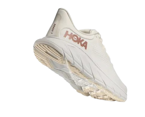 HOKA Women Arahi 7 - Blanc De Blanc / Rose Gold