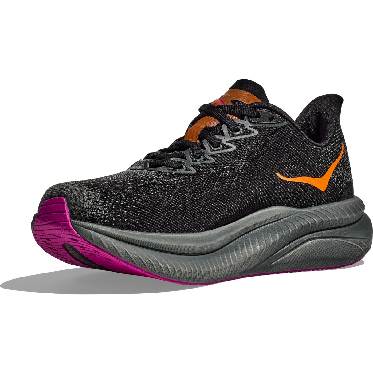 HOKA Women Mach 6 - Black / Fuchsia