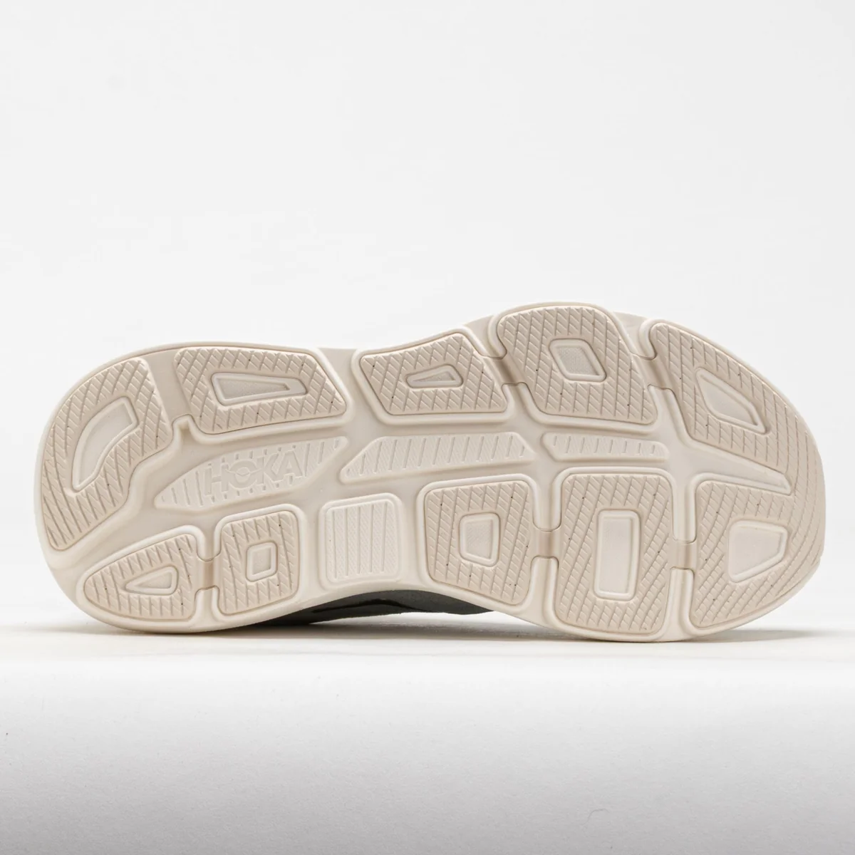 HOKA Women Bondi 9 GLM Wide - Alabaster / Mineral Blue