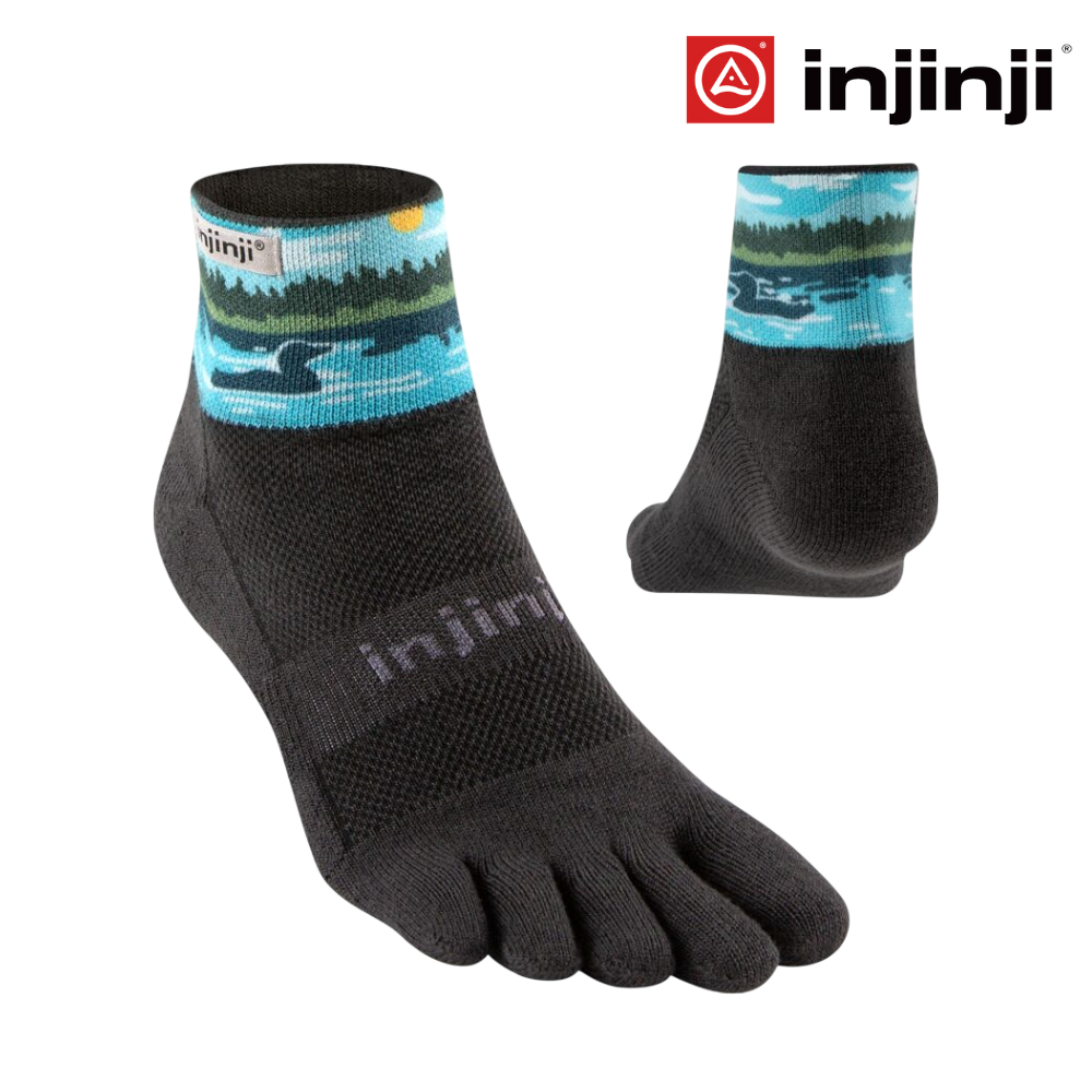 Injinji Artist Designed Men's Mini Crew Coolmax - Loon