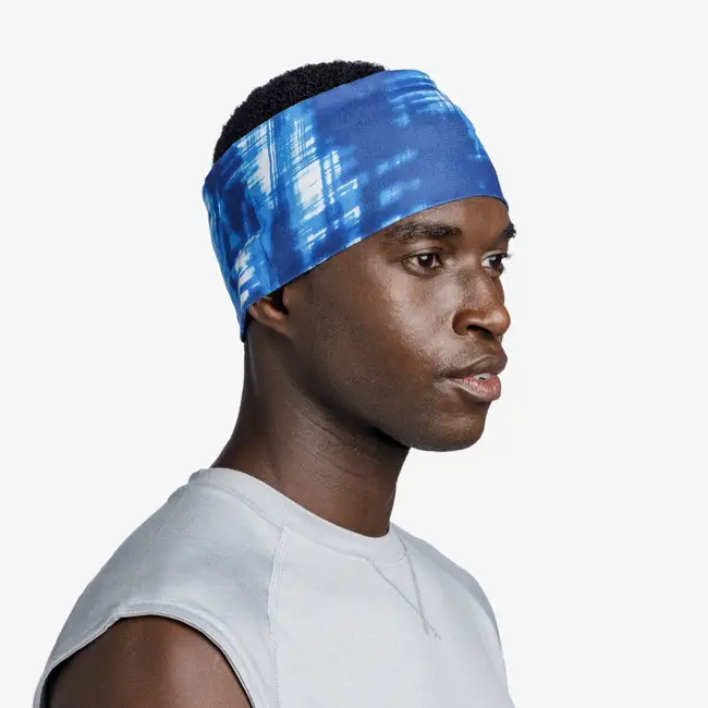 BUFF® Coolnet UV Wide Headband - Attel Blue OS