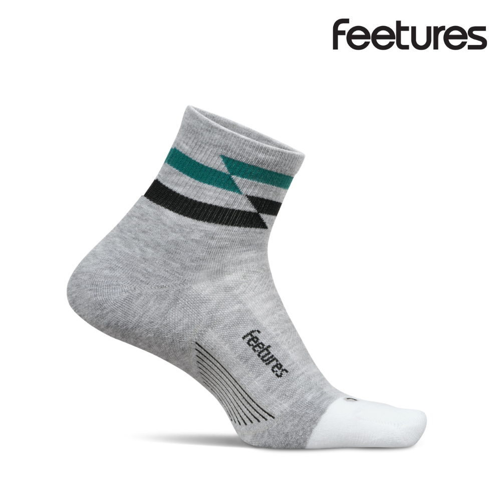 Feetures Active Elite Max Cushion Quarter - Gray Track