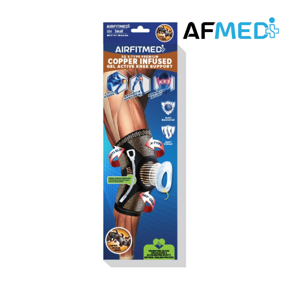 AirFit Medi - Knee Gel Active Pressure Sleeve (Copper Infused)