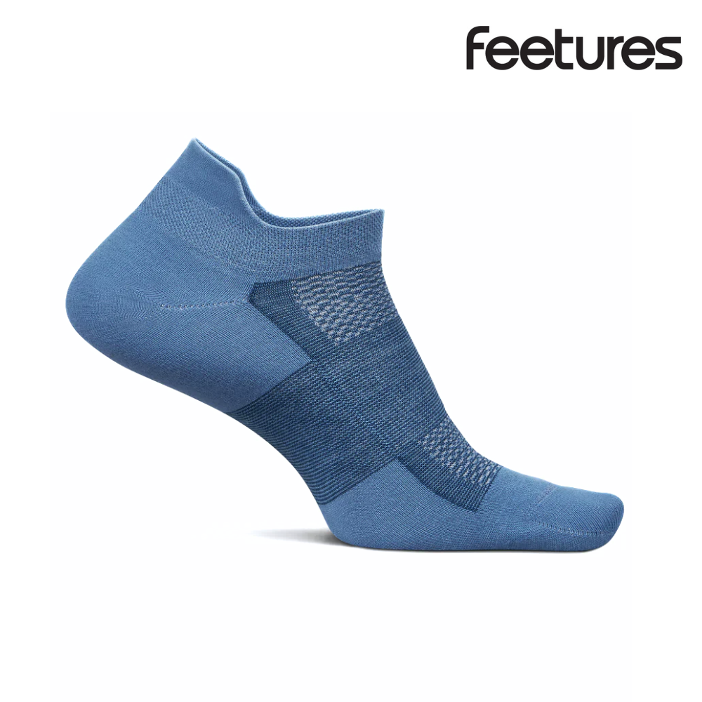 Feetures Active High Performance Ultra Light Cushion No Show Tab - Denim Daze