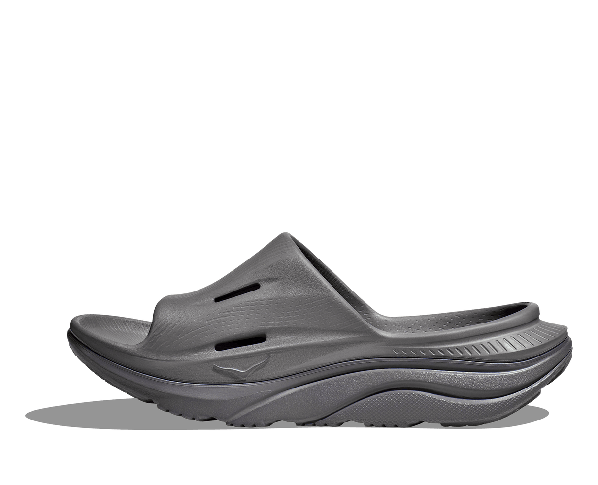 HOKA Unisex Ora Recovery Slide 3 - Grey / Grey
