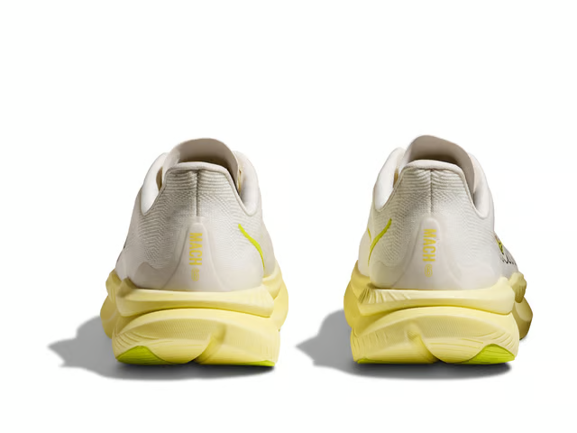 HOKA Women Mach 6 - White / Neon Hoka Citrus