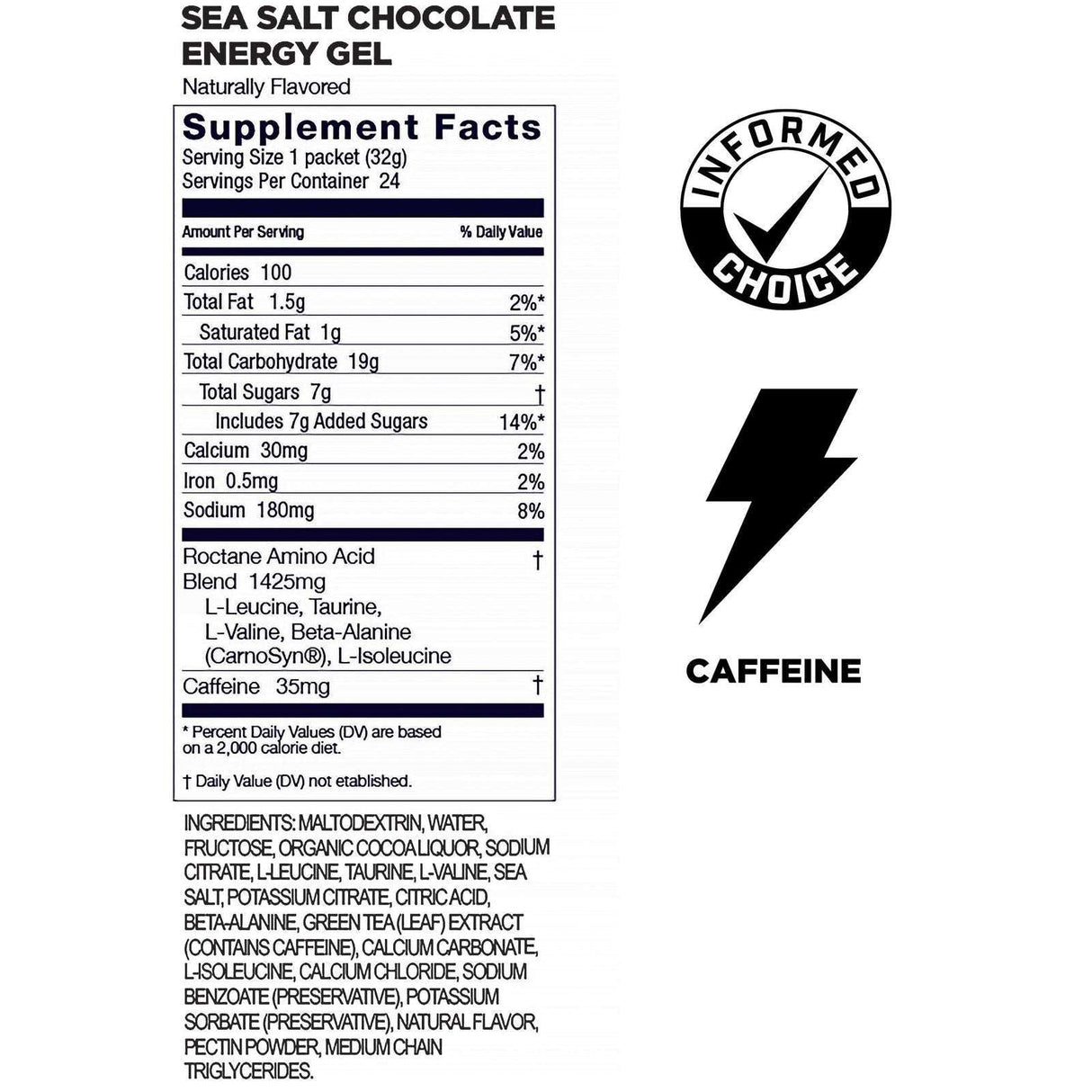 (6 Packs) GU Roctane Gel - Sea Salt Chocolate - Expiry Date: Jul 2026