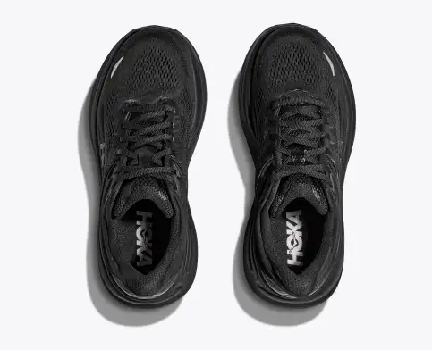 HOKA Women Bondi 9 Wide - Black / Black