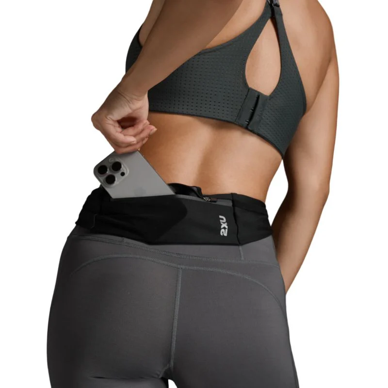 2XU Unisex Run Belt - Black / Black
