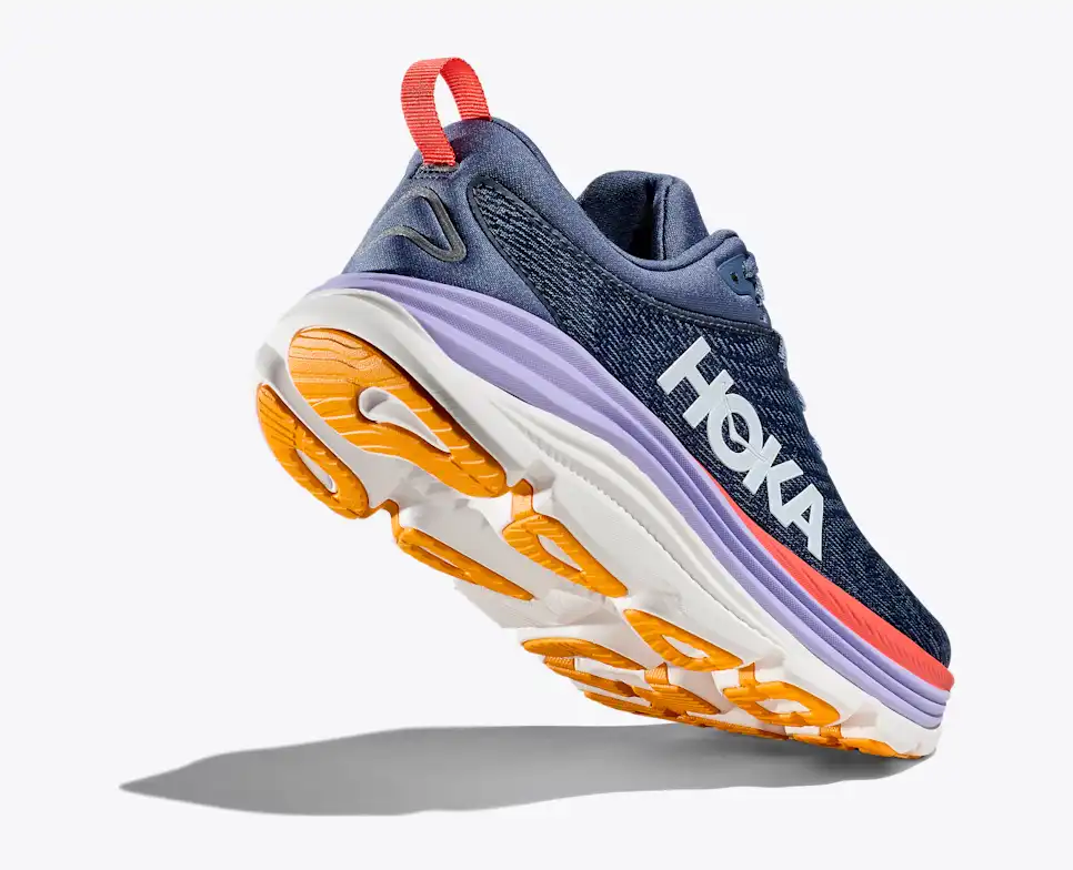 HOKA Women Gaviota 5 Wide - Anchor / Grapefruit