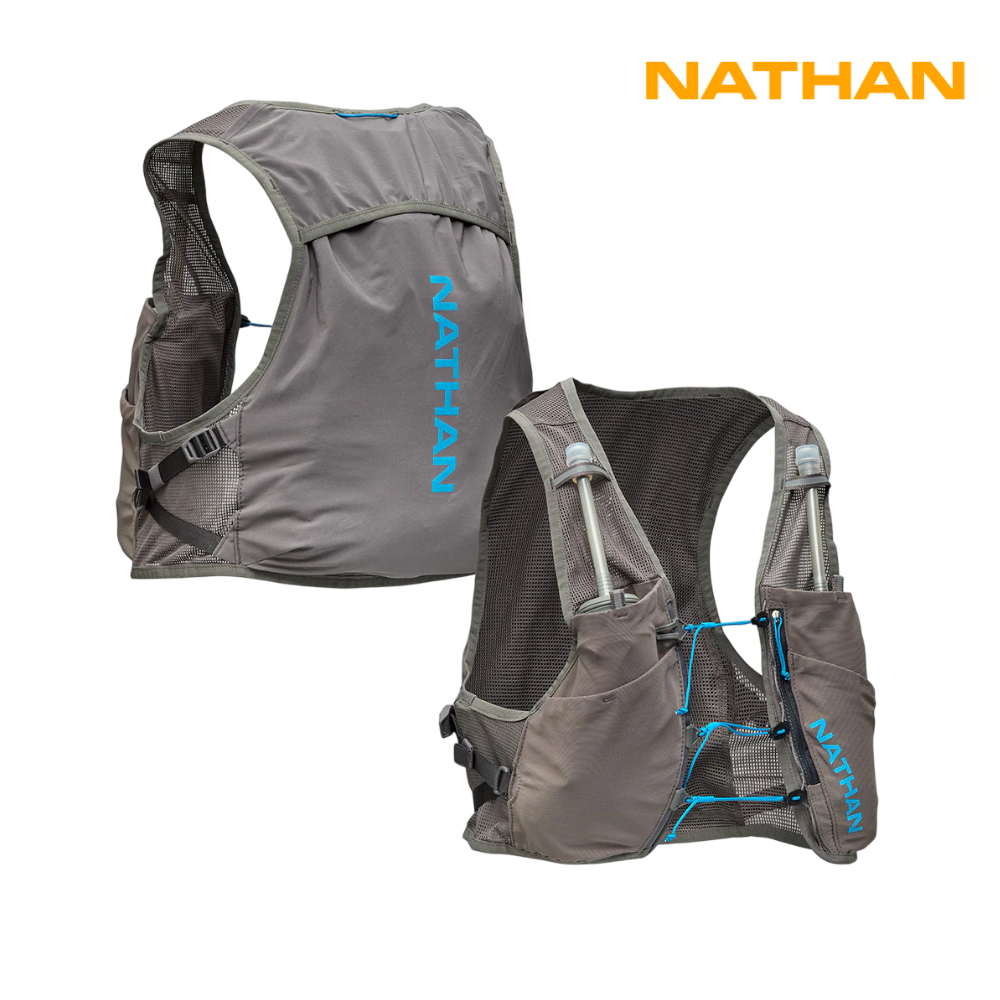 Nathan Pinnacle Breeze 4L Hydration Race Vest - Charcoal / Electric Blue