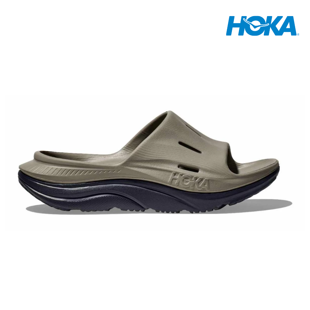 HOKA Unisex Ora Recovery Slide 3 - Varsity Navy / Farro