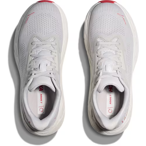 HOKA Women Arahi 7 Wide - Cosmic Grey / Ruby Red