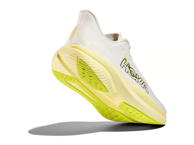HOKA Women Mach 6 - White / Neon Hoka Citrus