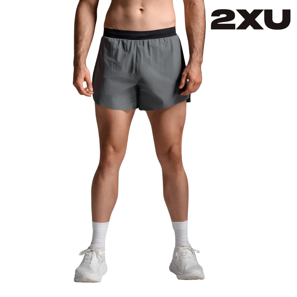 2XU Men Light Speed Stash 5 Inch Short - Turbulence / Black Reflective