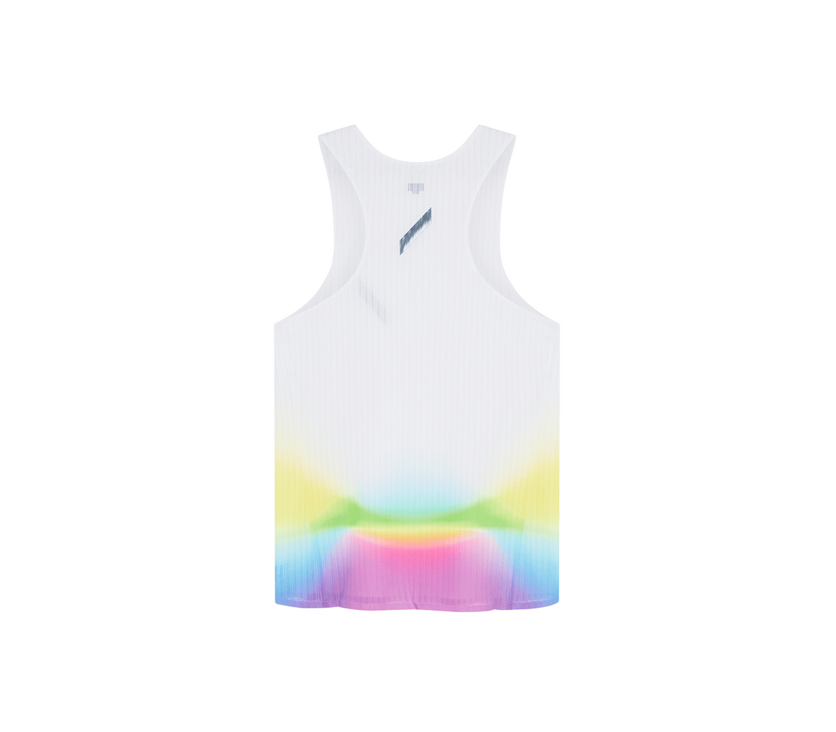 SOAR Running Men Race Vest - White / Summer Rainbow