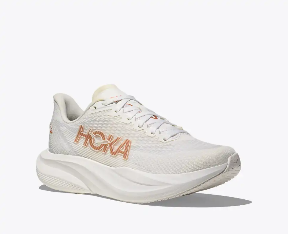 HOKA Women Mach 7 Wide - Frost / Rose Gold
