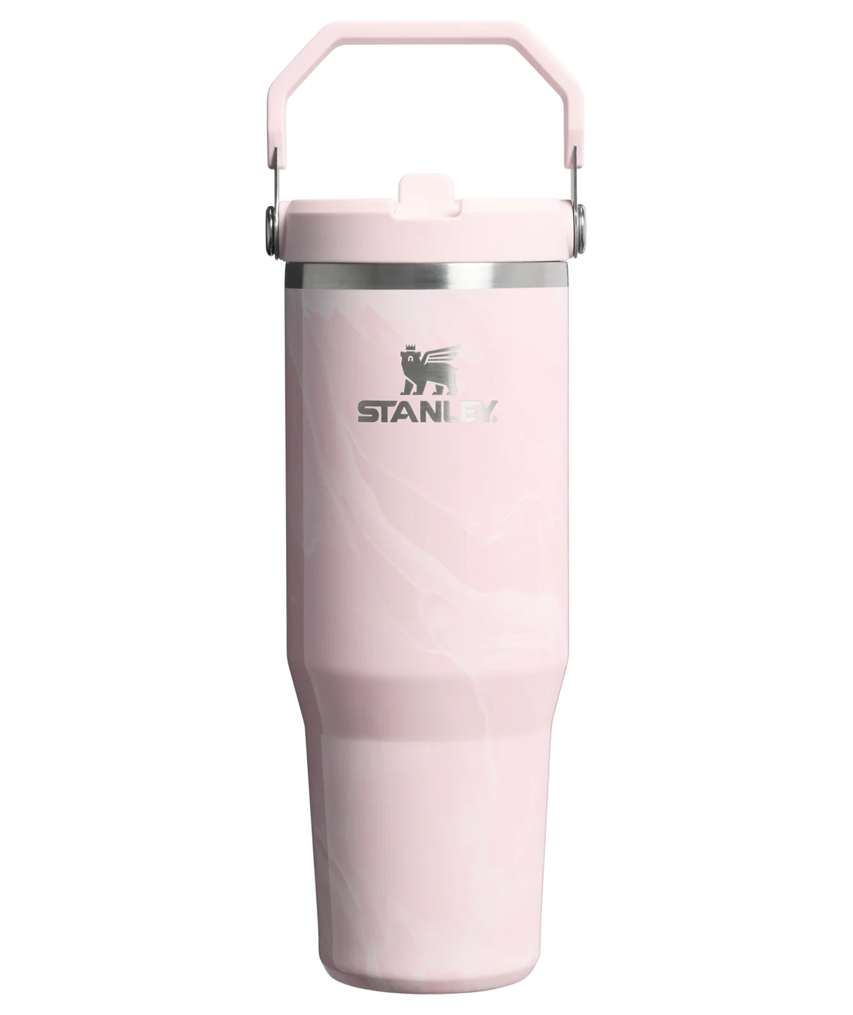Stanley Iceflow Flip Straw 2.0 Tumbler 30Oz - Pink Amethyst Calacatta