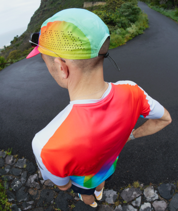 SOAR Running Unisex Printed Run Cap - Black / Grey