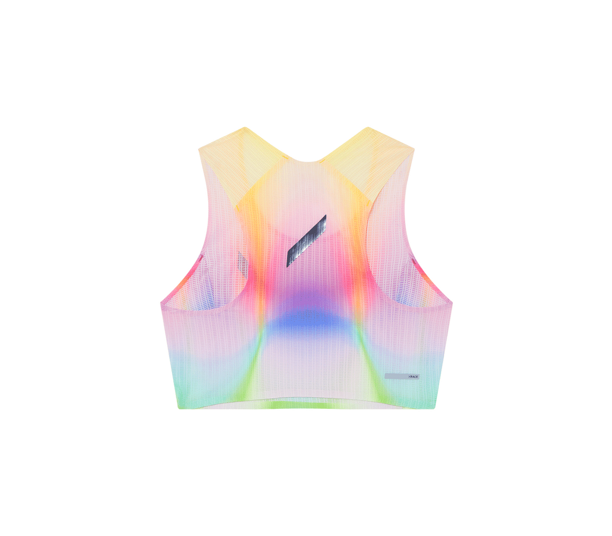 SOAR Running Women Crop Vest - Summer Rainbow