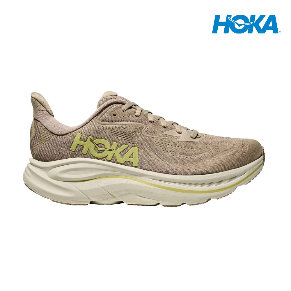 HOKA Men Clifton 10 Wide - Raw Linen / Stone