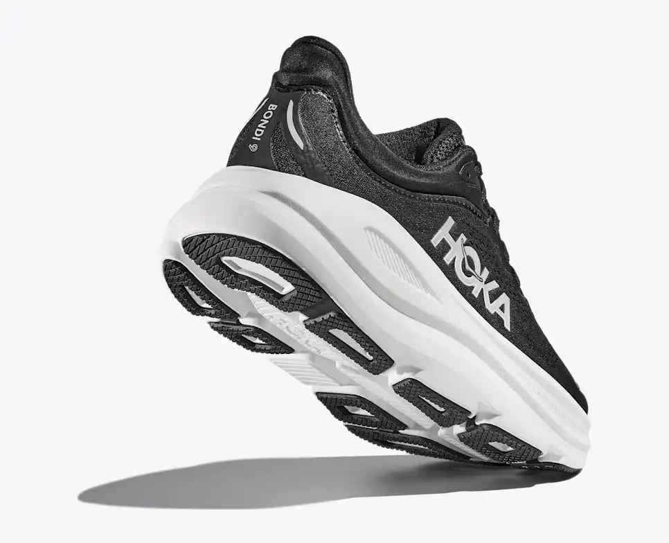 HOKA Women Bondi 9 Wide - Black / White