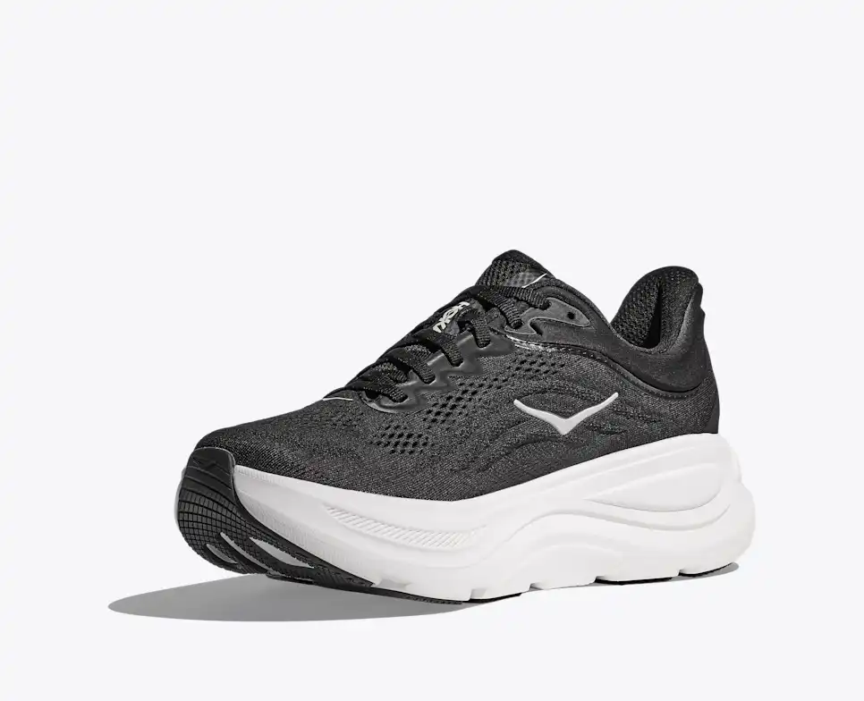 HOKA Women Bondi 9 Wide - Black / White